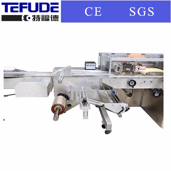 Tefude Pillow Bag Horizontal High-Speed Pita Bread Packaging Machine Tortilla Flow Wrapping Machine