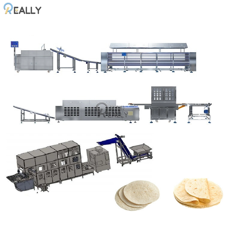 High Quality Electric Tortilla Maker Machine Full Size Chapati Press Tortilla Making Machine Production Line