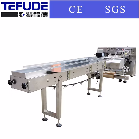 Tefude Pillow Bag Horizontal High-Speed Pita Bread Packaging Machine Tortilla Flow Wrapping Machine