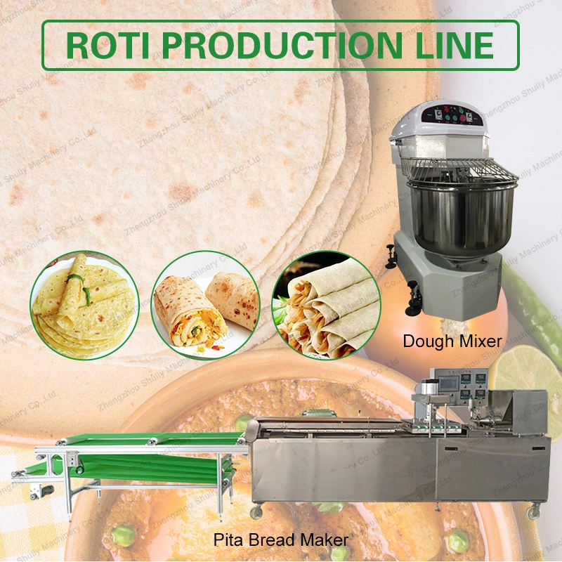 Fully Automatic Chapati Machinery with Gas Oven Tortilla Making Machine From Camy