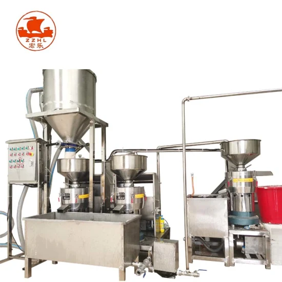 Commercial Soybean Press Milk Boiler Grinder Tofu Making Machine