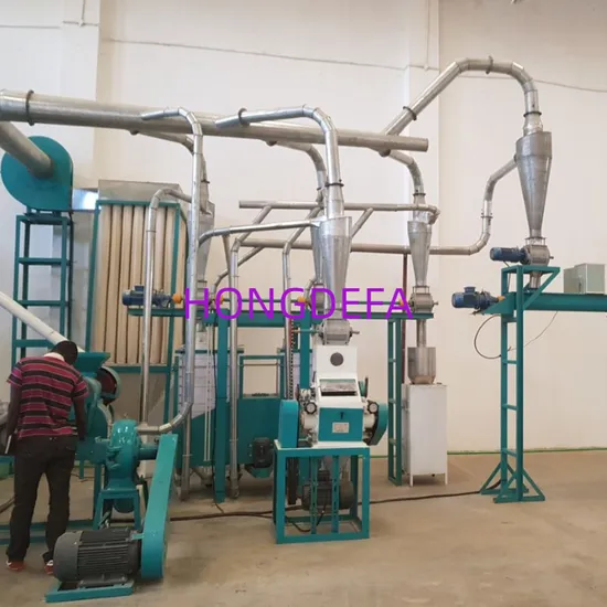 50 Tons Maize Wheat Corn Flour Meal Grits Mill Milling Processing Making Machine Plant Maize Flour Mill Milling Machine