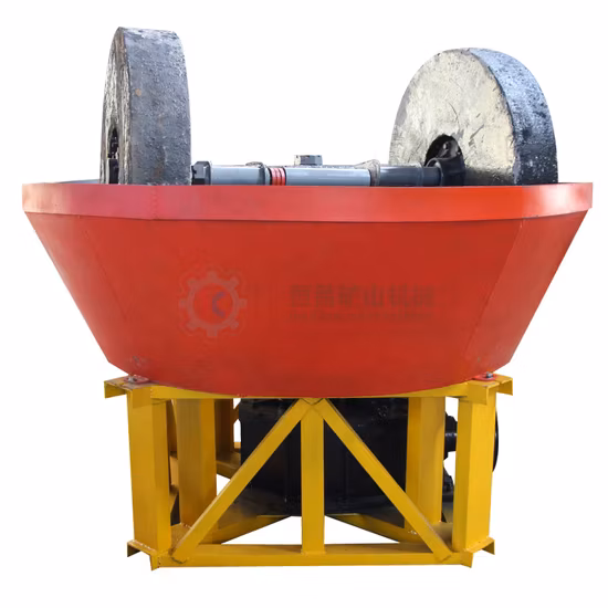 1200A Wet Pan Mill / Stone Grinding Machine Gold Ore Mining Mills