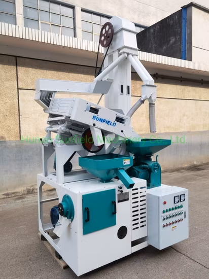 Sunfield Diesel Engine Mini Modern Combined Rice Mill Processing Destoner Machine Price for Grain Milling