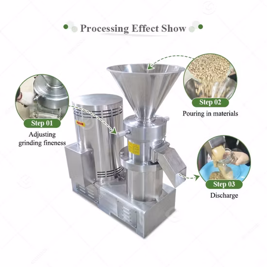 Stainless Steel Colloid Mill Cacao Butter Sesame Butter Peanut Butter Making Machine