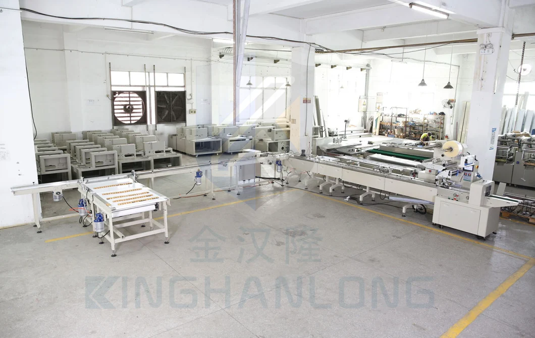 Kl Multi Pillow Wrapper Horizontal Automatic Pizza Croissant Pita Bread Form Fill Seal Wrapping Flow Packaging Packing Filling Sealing Machine Line