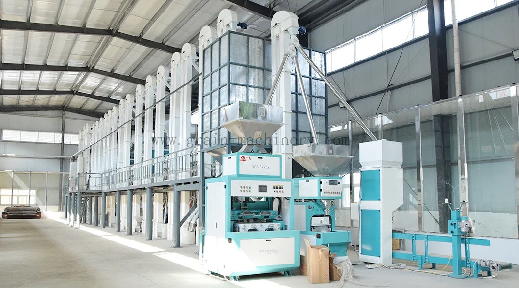 Rice Mill Automatic Machine Complete 10-100 Rice Hulling Integrated Rice Milling Machine