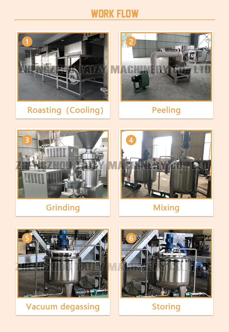 Professional Factory Automatic Industrial Peanut Butter Production Line Tahini Making Machine From Amy