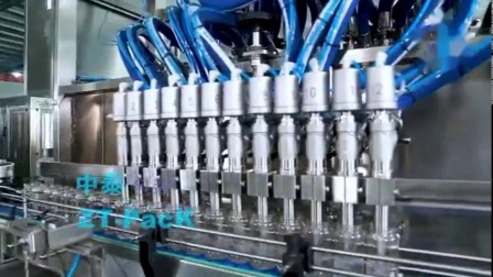 Automatic Linear Fruit Jam Tomato Paste Filling Line for Sauce Peanut Butter Food Bottle Filling Capping Labeling Production Packing Line Machine