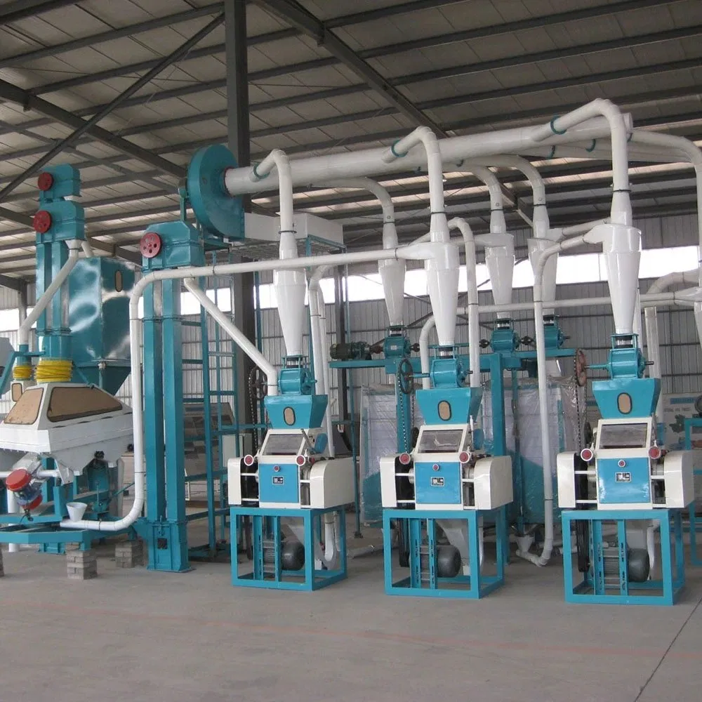 Complete Corn Maize Meal Flour Grinding Grits Milling Flour Mill Machine
