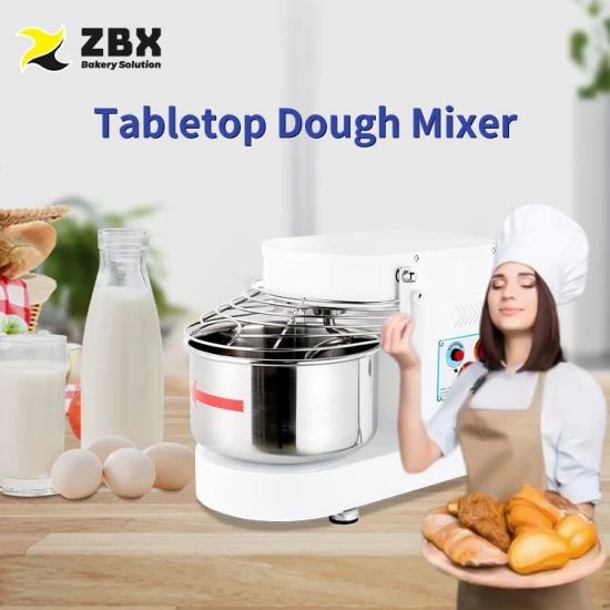 7L 3kg Flour Tabletop Spiral Dough Mixer for Home Use in Big Sale with Door to Door