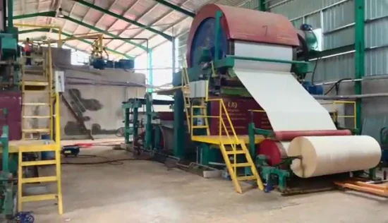 Factory Price Wooden Bagasse Bamboo Rice Straw Waste Paper Recycling Tissue Facial Toilet Paper Roll Making Machine Paper Mill Production Line